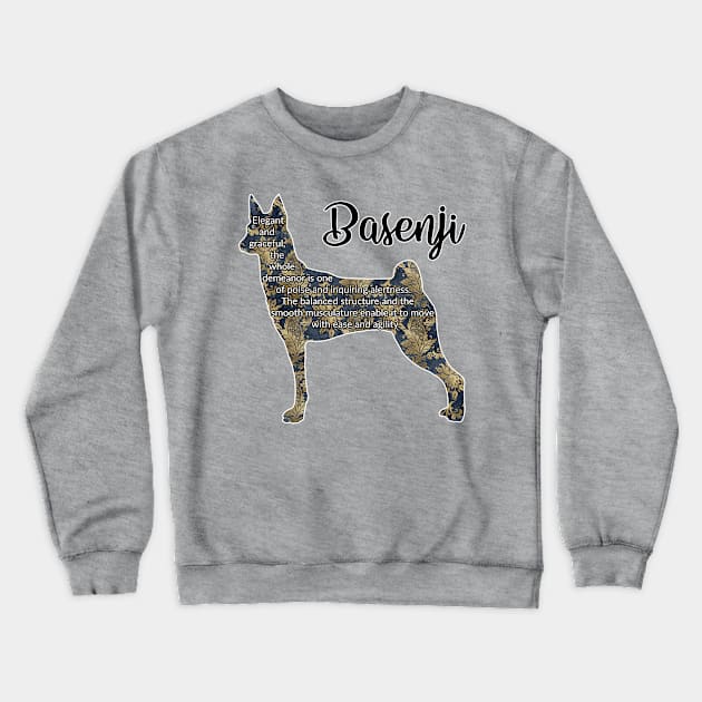 Basenji Crewneck Sweatshirt by ApolloOfTheStars